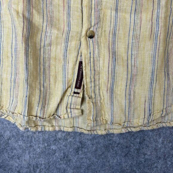 The Territory Ahead Shirt Mens 2XL 100% Linen Striped Button Down Gorpecore - Picture 8 of 9